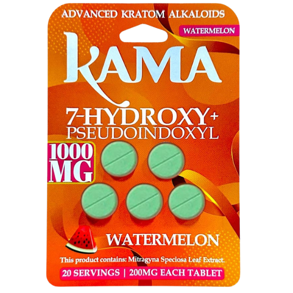 Kama 7-Hydroxy , 5 Flavors, 1000mg Tablets, 5 count