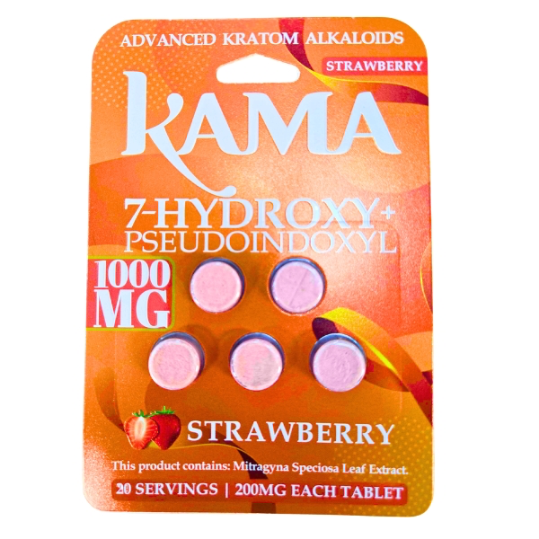 Kama 7-Hydroxy , 5 Flavors, 1000mg Tablets, 5 count