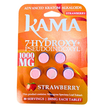 Kama 7-Hydroxy , 5 Flavors, 1000mg Tablets, 5 count