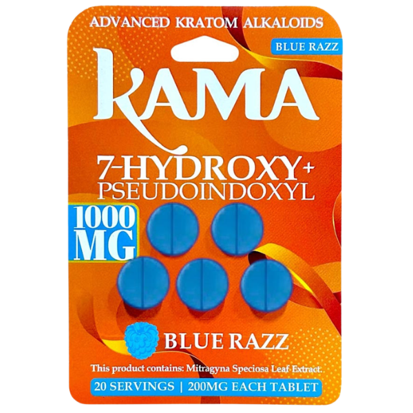 Kama 7-Hydroxy , 5 Flavors, 1000mg Tablets, 5 count