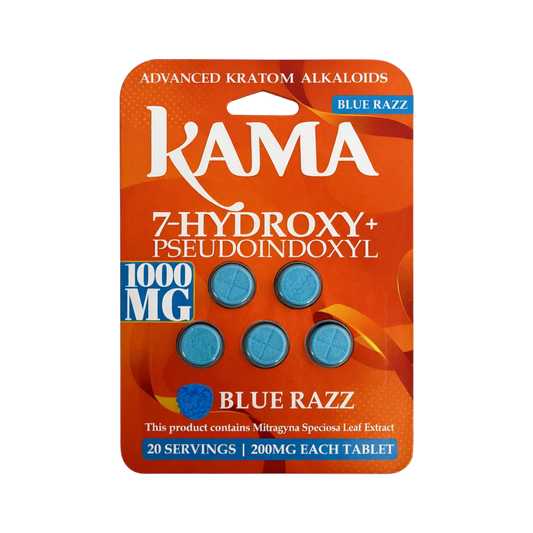 Kama 7-Hydroxy , 5 Flavors, 1000mg Tablets, 5 count