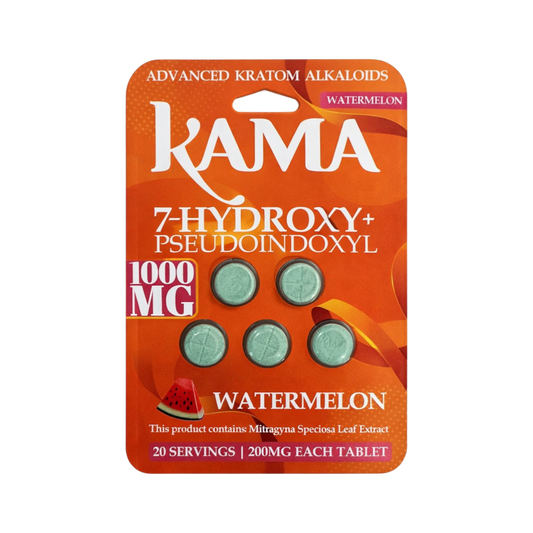 Kama 7-Hydroxy , 5 Flavors, 1000mg Tablets, 5 count