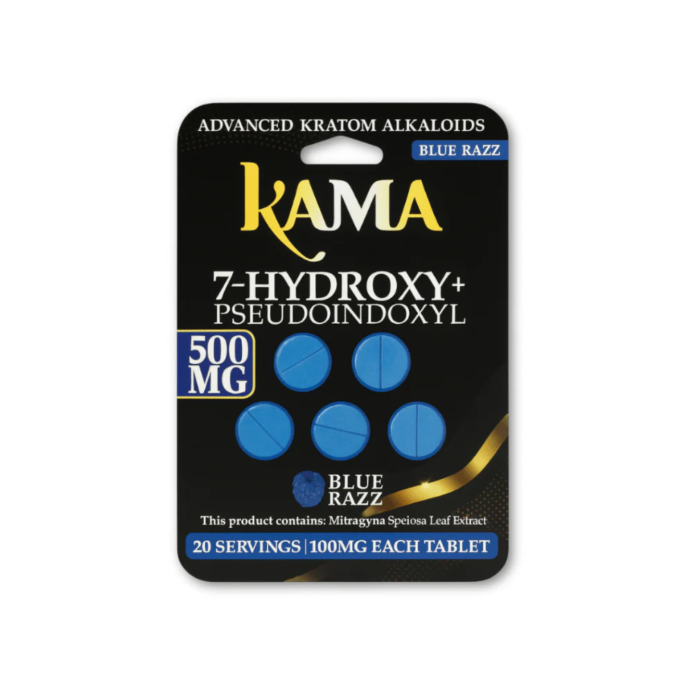 Kama 7-Hydroxy , 5 Flavors, 500mg , Tablets, 5 count