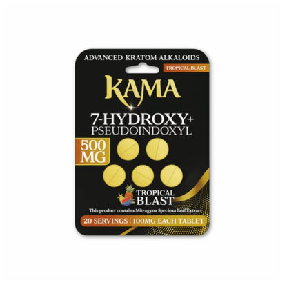 Kama 7-Hydroxy , 5 Flavors, 500mg , Tablets, 5 count
